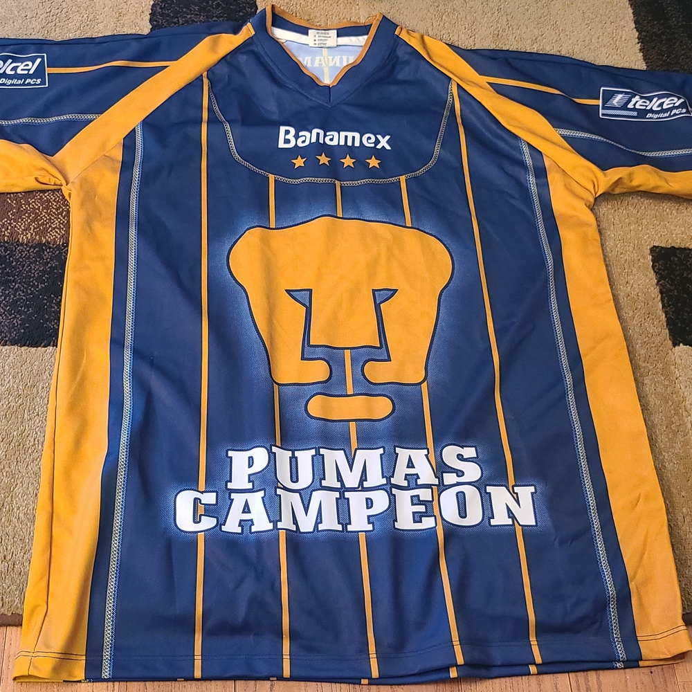 Banamex Pumas Campeon Blue and Yellow Jersey